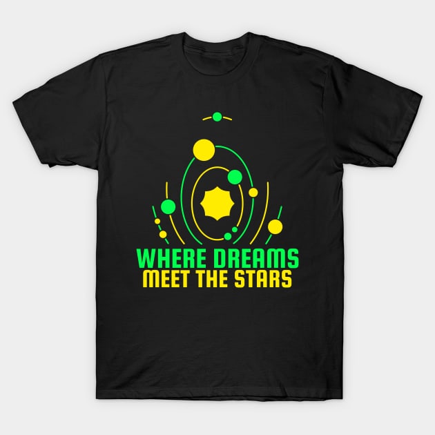 Where Dreams Meet the Stars Astronomy Lover T-Shirt by OscarVanHendrix